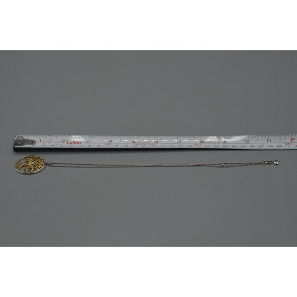 Kay Tree of Life Pendant Necklace Vermeil 925 JWBR KA1772 11" Sterling Silver - Picture 10 of 10